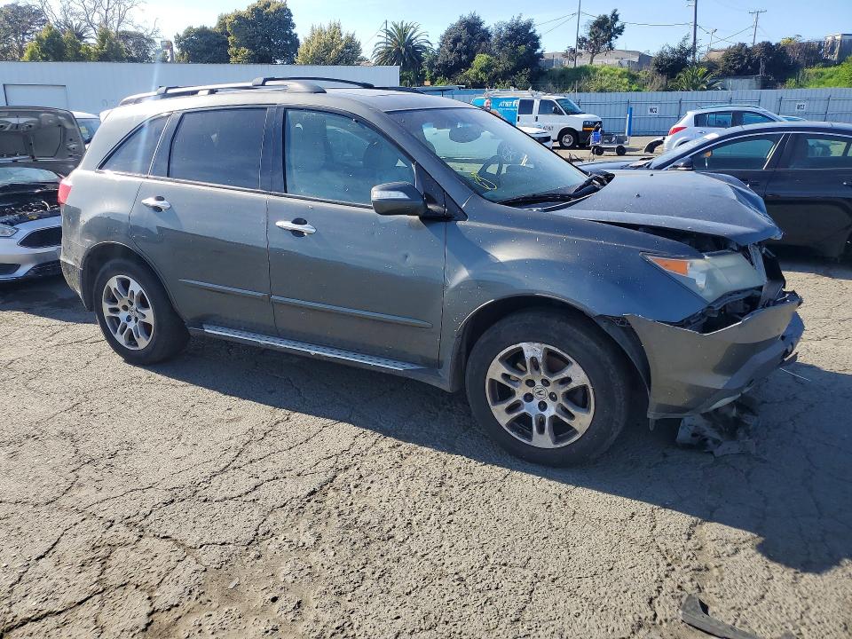 2007 Acura Mdx VIN 2HNYD28497H539307 COPART salvage auction — FRONT END, CA - SALVAGE CERTIFICATE, sold $400 on 2026-07-25 (photo 4)