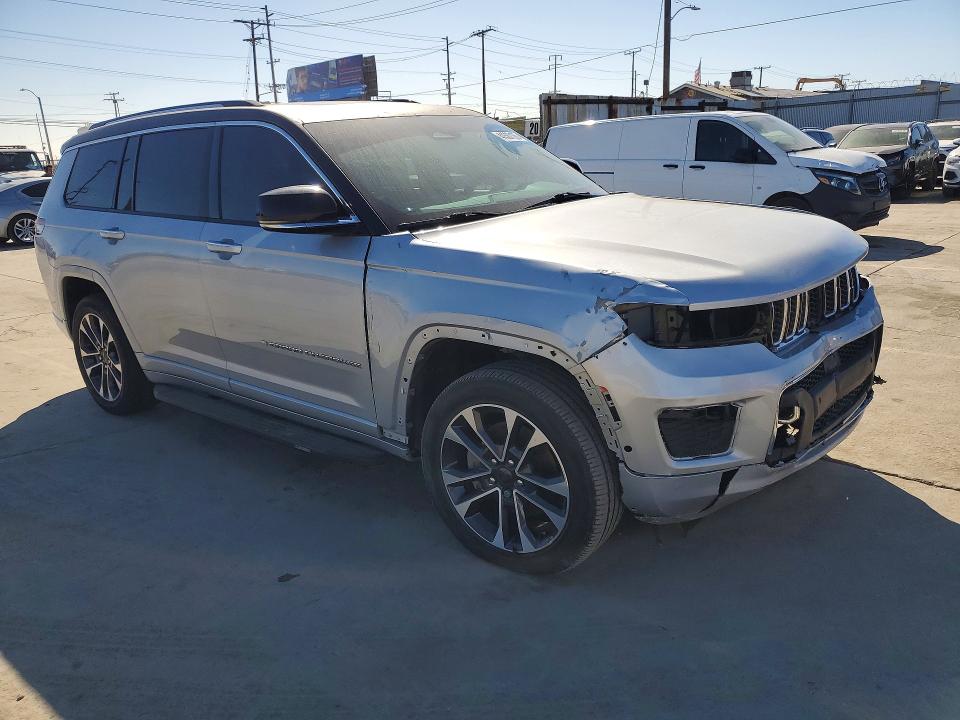 2021 Jeep Grand cherokee l VIN 1C4RJJDG0M8154216 COPART salvage auction — FRONT END, La - Dis/Dlr/Exp Only Salvage Title, sold $10,500 on 2026-07-27 (photo 4)