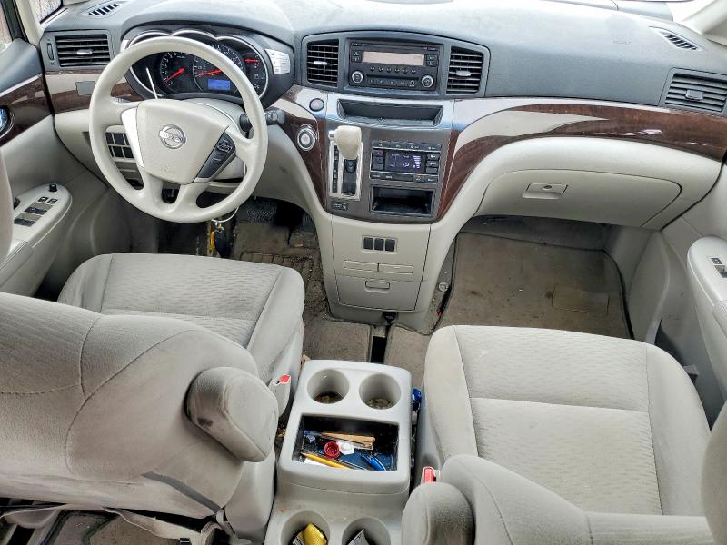 2015 Nissan Quest VIN JN8AE2KP3F9130150 COPART salvage auction — FRONT END, Il - Salvage Certificate, sold $600 on 2026-07-16 (photo 8)
