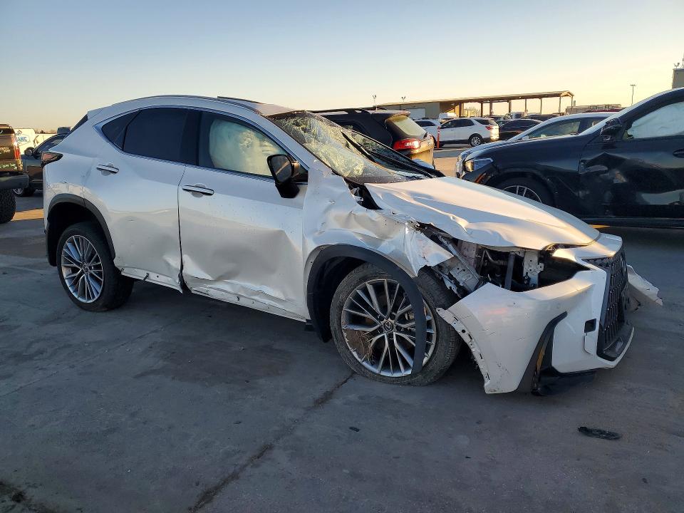 2025 Lexus Nx 350h VIN JTJGKCEZ3S2049909 COPART salvage auction — Front End, TX - SALVAGE VEHICLE TITLE, sold $6,700 on 2026-05-26 (photo 4)