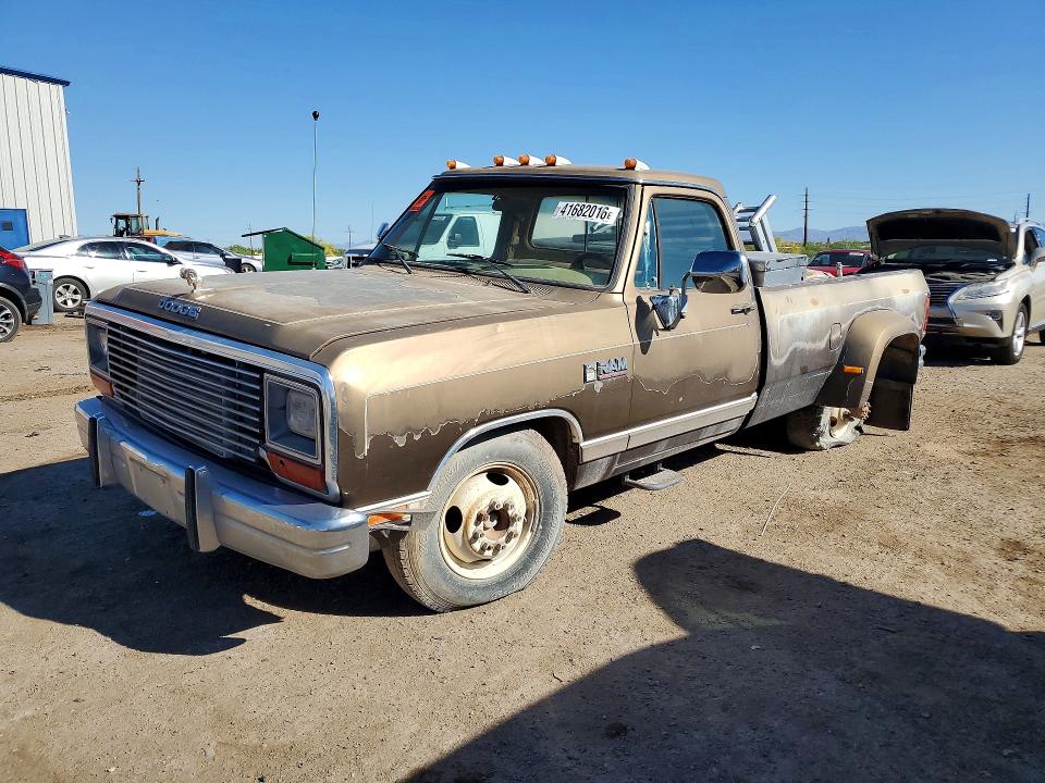 1989 Dodge D-series VIN 1B7ME3681KS112508 — COPART salvage auction photo