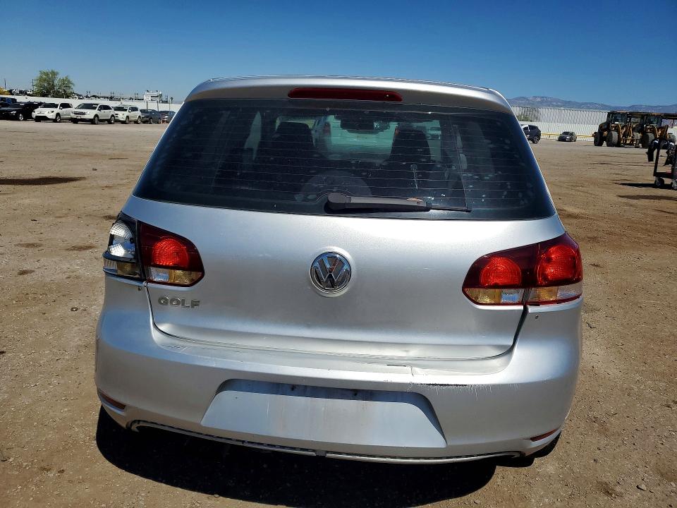 2012 Volkswagen Golf VIN WVWAB7AJ0CW185070 COPART salvage auction — REAR END, AZ - CERT OF TITLE - SALVAGE, sold $750 on 2026-07-24 (photo 6)