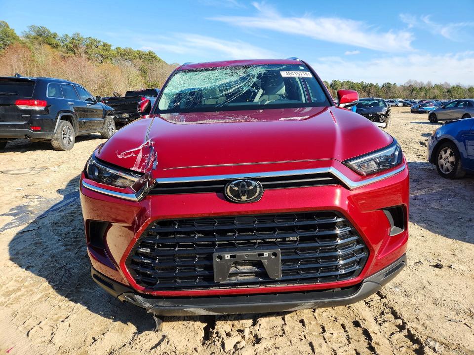 2024 Toyota Highlander VIN 5TDACAB52RS014096 COPART salvage auction — FRONT END, Id - Salvage Certificate Of Title, sold $22,200 on 2026-07-14 (photo 5)