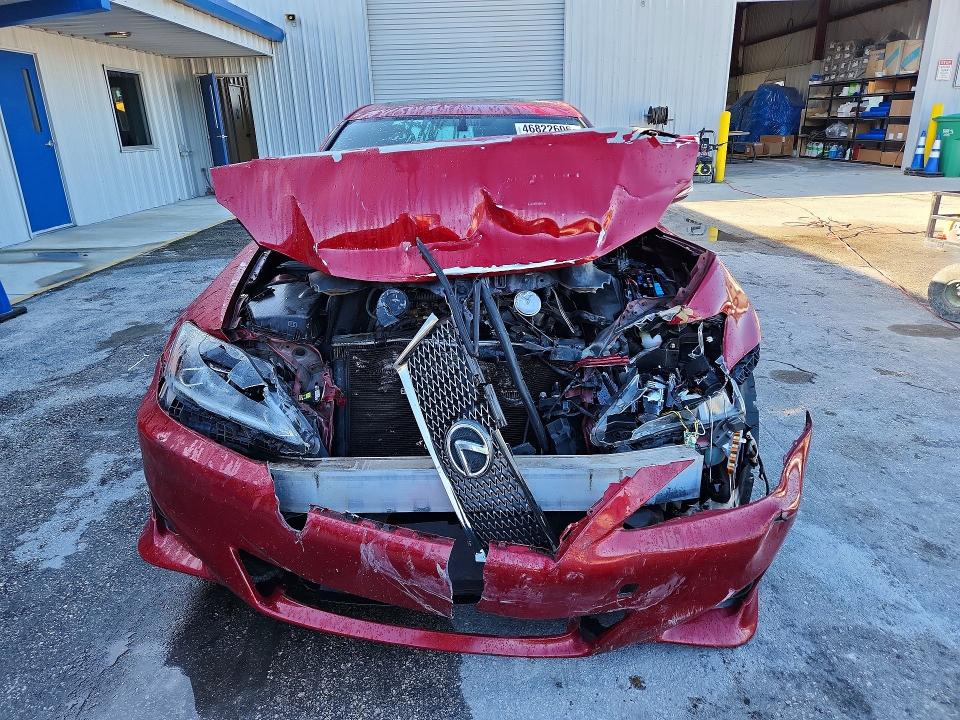 2011 Lexus Is 250 VIN JTHBF5C24B5154264 COPART salvage auction — FRONT END, Fl - Cert Of Title Slvg Rebuildable, sold $250 on 2026-07-22 (photo 5)