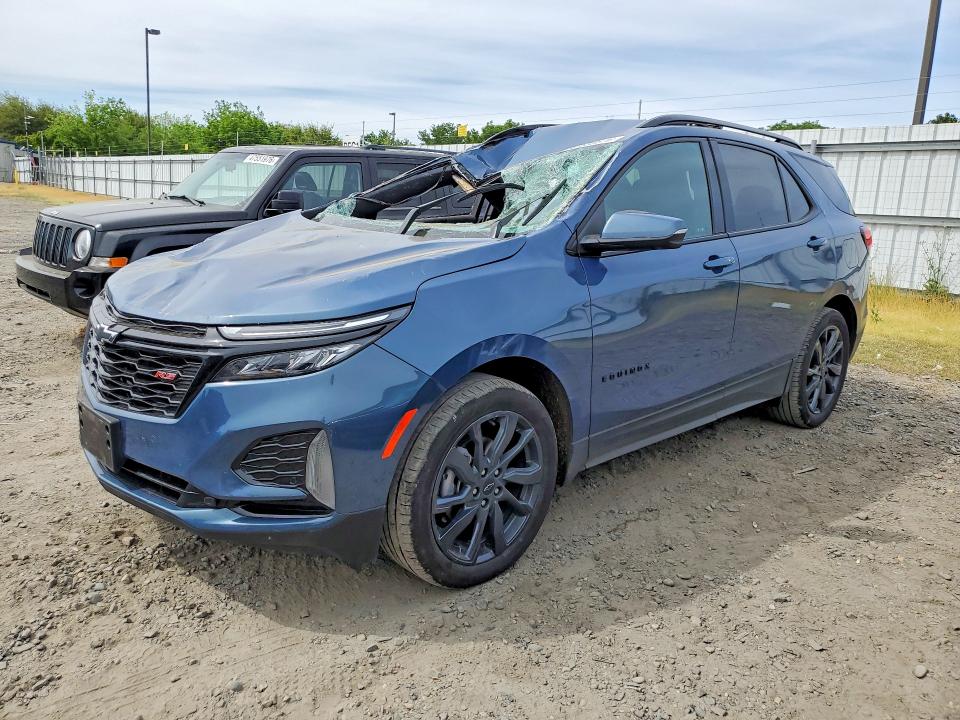 2024 Chevrolet Equinox VIN 3GNAXWEG2RL321411 COPART salvage auction — ROLLOVER, Ca - Salvage Certificate, sold $3,150 on 2026-07-09 (photo 1)