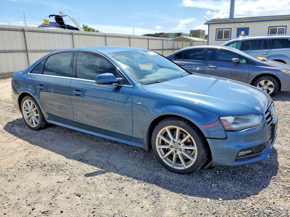 2015 Audi A4 VIN WAUBFAFL2FN016658 COPART salvage auction — WATER/FLOOD, Hi - Certificate Of Salvage, sold $15 on 2026-07-20 (photo 4)