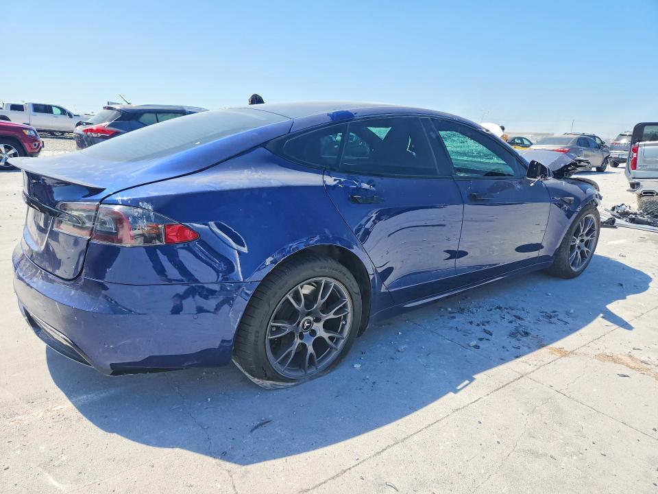 2021 Tesla Model s VIN 5YJSA1E65MF430896 COPART salvage auction — FRONT END, Tx - Salvage Vehicle Title, sold $5,300 on 2026-07-24 (photo 3)