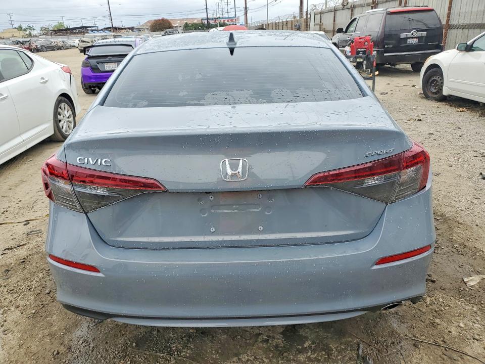 2025 Honda Civic VIN 2HGFE2F56SH583667 COPART salvage auction — REAR END, Ca - Salvage Certificate, sold $9,500 on 2026-07-02 (photo 7)