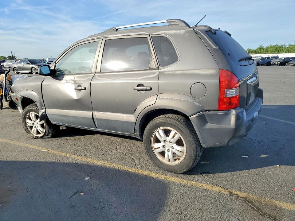 2007 Hyundai Tucson VIN KM8JN12D97U522037 COPART salvage auction — FRONT END, Ca - Salvage Certificate, sold $325 on 2026-07-09 (photo 2)