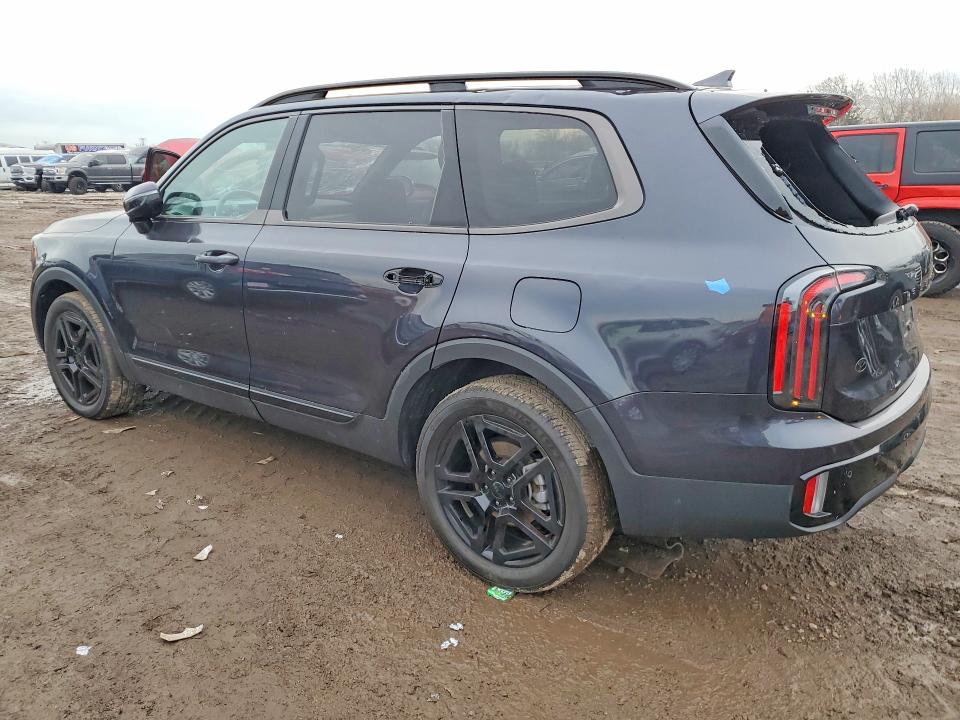 2025 Kia Telluride VIN 5XYP5DGC7SG615925 COPART salvage auction — HAIL, Wv - Salvage Certificate, sold $1,500 on 2026-07-27 (photo 2)