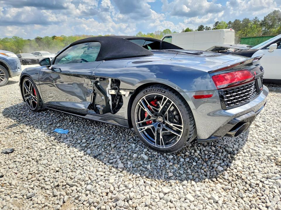 2023 Audi R8 VIN WUA4BCFX7P7902232 COPART salvage auction — SIDE, Ga - Cert Of Title-Salvage, sold $117,000 on 2026-07-14 (photo 2)