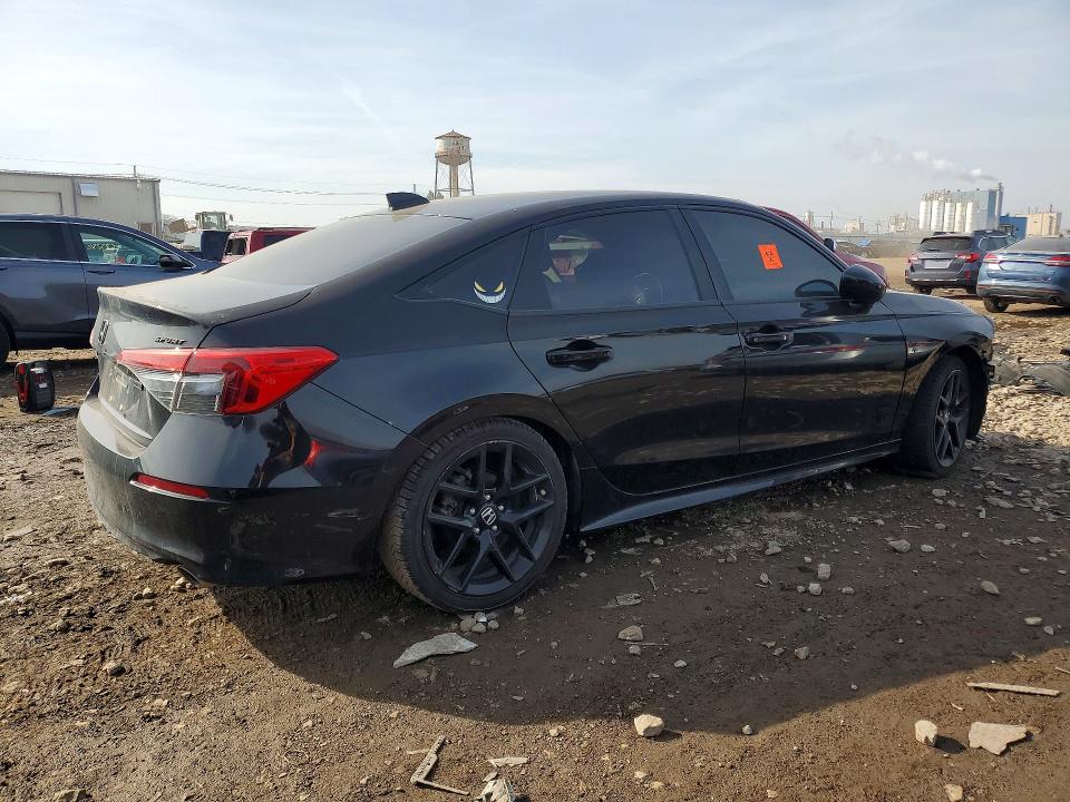 2022 Honda Civic VIN 2HGFE2F53NH592217 COPART salvage auction — FRONT END, Il - Salvage Certificate, sold $3,900 on 2026-07-03 (photo 3)