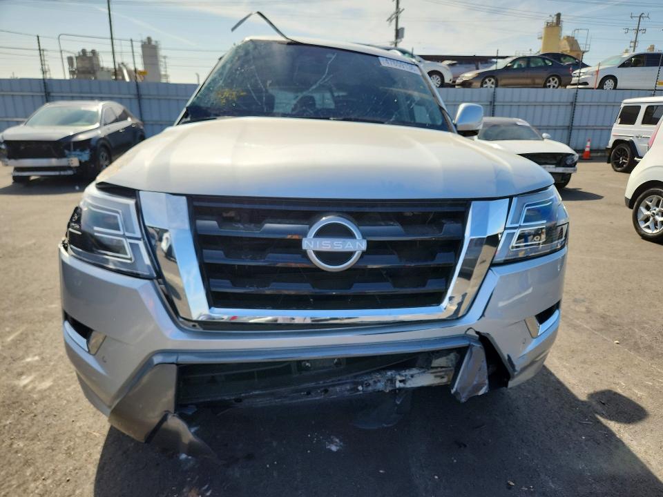 2024 Nissan Armada VIN JN8AY2AC4R9196555 COPART salvage auction — ROLLOVER, Mo - Dis/Dlr/Exp Only Clean Title, sold $11,200 on 2026-07-27 (photo 5)