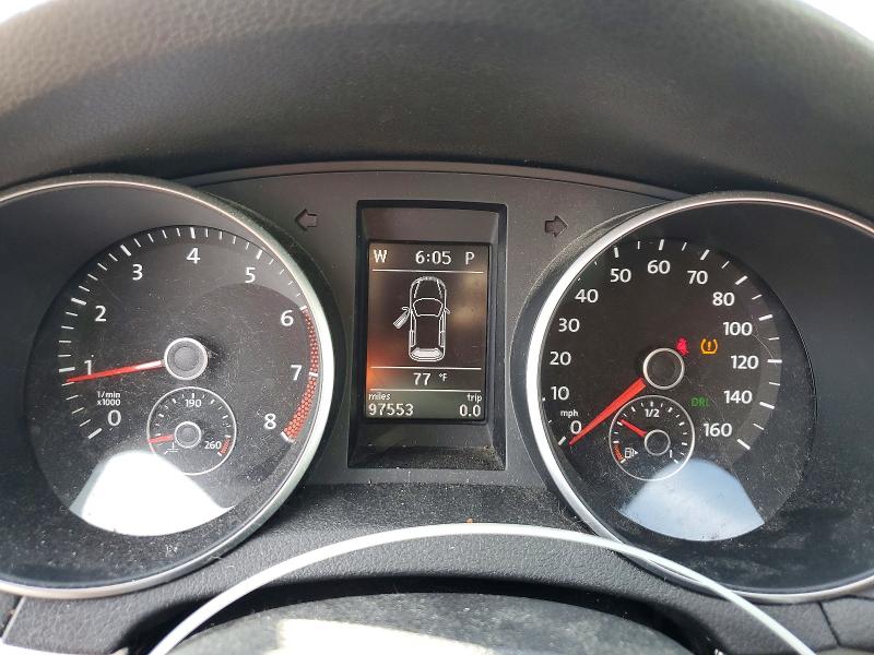 2012 Volkswagen Golf VIN WVWBB7AJ2CW077506 COPART salvage auction — FRONT END, Va - Cert Of Title - Salvage, sold $675 on 2026-07-28 (photo 9)