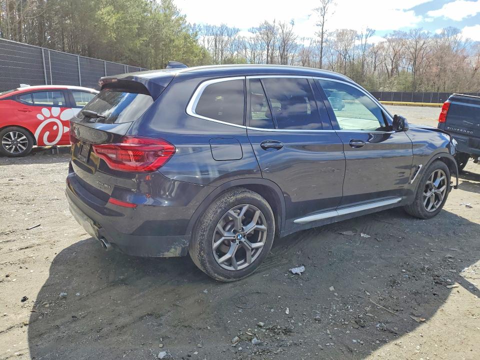 2021 BMW X3 VIN 5UXTY5C01M9G67337 COPART salvage auction — FRONT END, Id - Salvage Certificate Of Title, sold $225 on 2026-07-31 (photo 3)