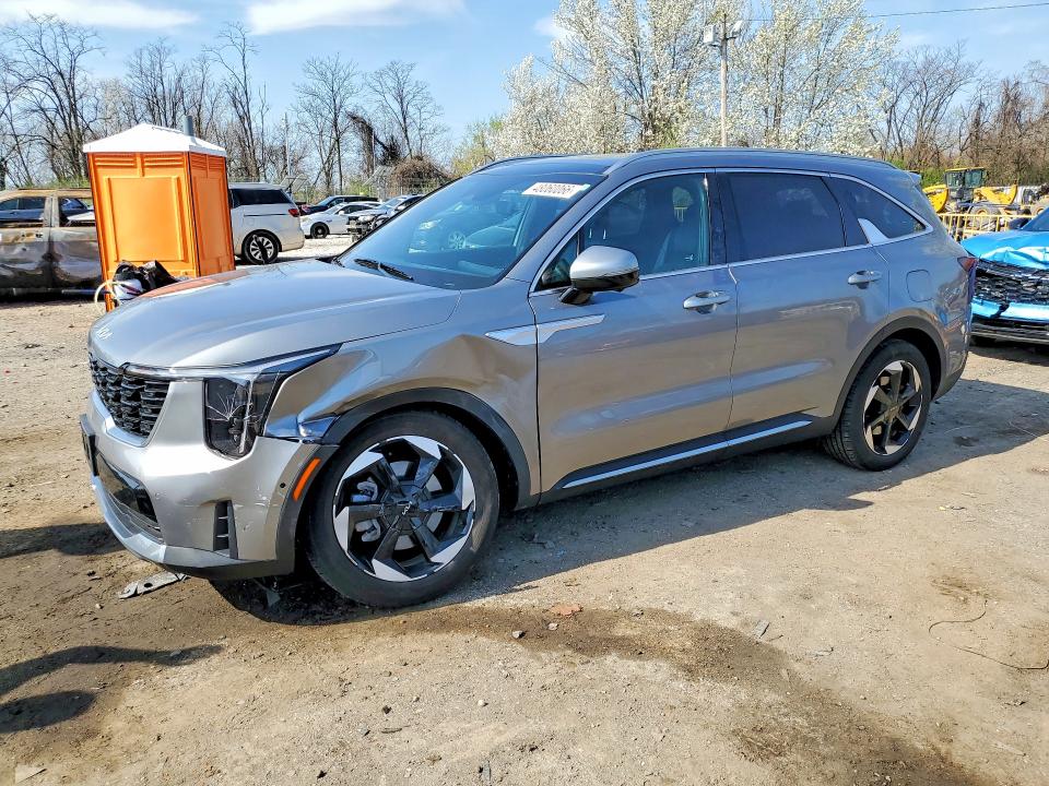 2025 Kia Sorento hybrid VIN KNDRKDJG5S5288270 COPART salvage auction — FRONT END, Md - Cert Of Salvage > 75% Damage, sold $6,200 on 2026-07-28 (photo 1)