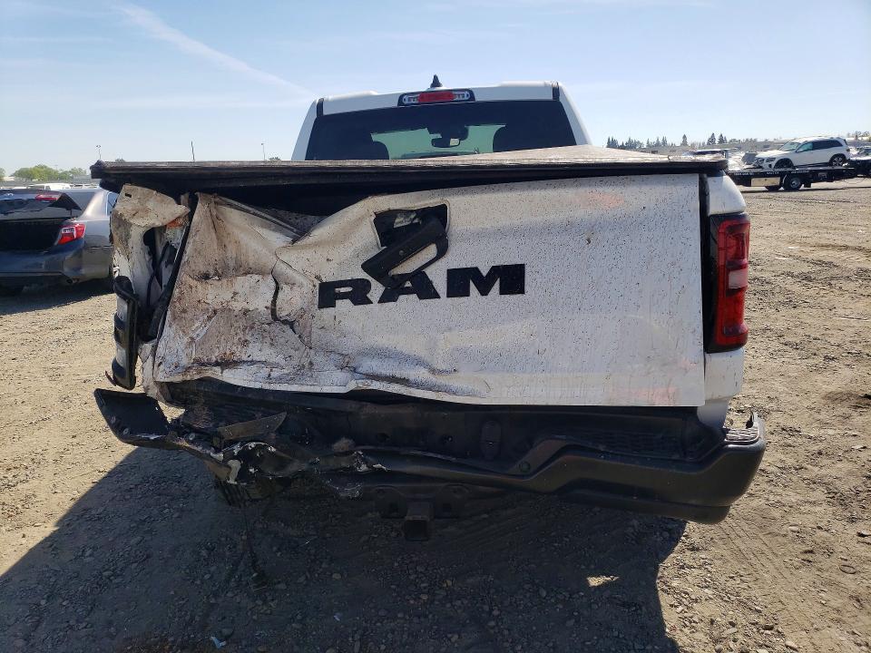 2025 Ram 1500 VIN 1C6SRECGXSN569875 COPART salvage auction — ALL OVER, Ca - Salvage Certificate, sold $4,850 on 2026-07-21 (photo 6)