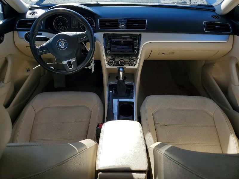 2012 Volkswagen Passat VIN 1VWBP7A37CC036712 COPART salvage auction — FRONT END, Ca - Salvage Certificate, sold $850 on 2026-07-09 (photo 8)