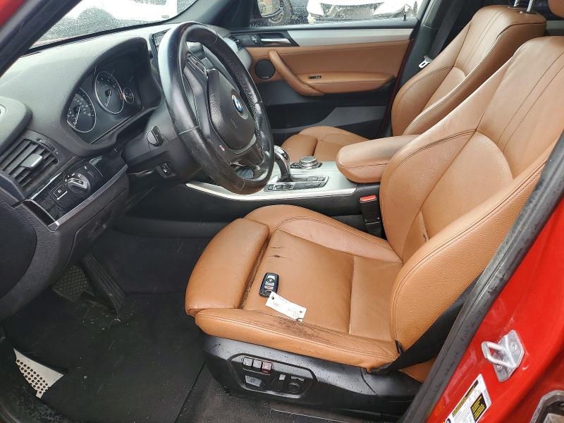 2016 BMW X3 VIN 5UXWX7C54G0R17652 COPART salvage auction — WATER/FLOOD, Hi - Certificate Of Salvage, sold $825 on 2026-07-06 (photo 7)