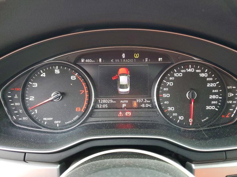 2018 Audi A4 VIN WAUANAF44JN018430 COPART salvage auction — FRONT END, Salvage Title, sold $6,200 on 2026-07-09 (photo 9)