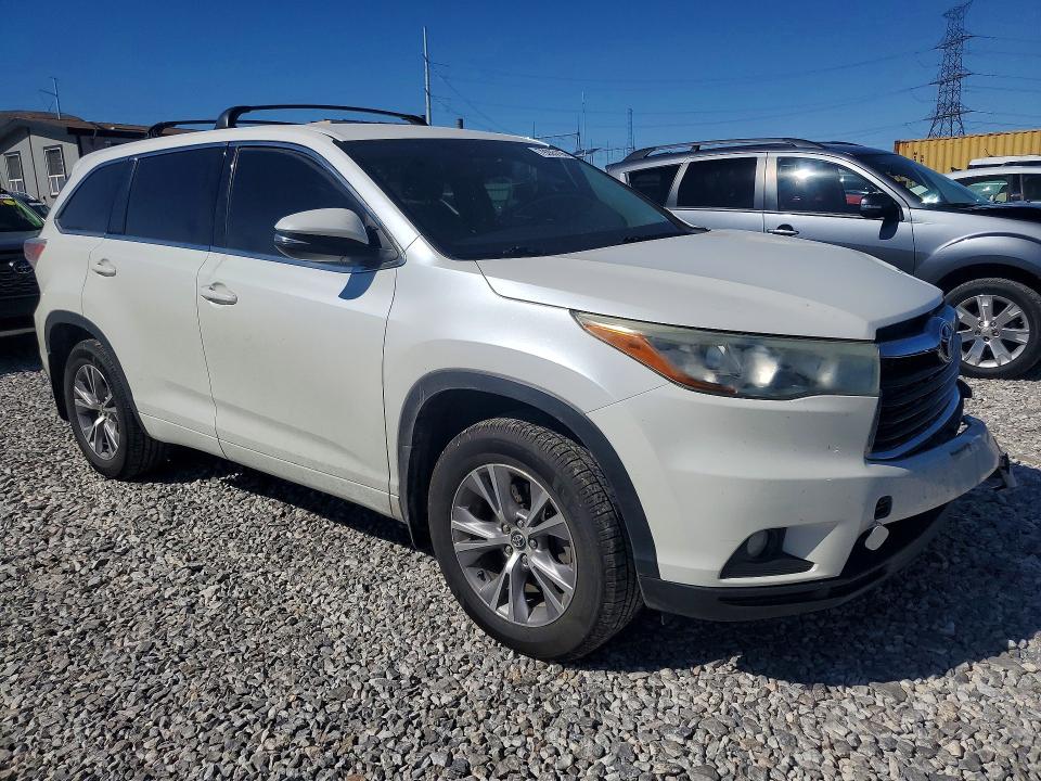 2016 Toyota Highlander VIN 5TDBKRFH5GS293485 COPART salvage auction — FRONT END, NV - SALVAGE TITLE, sold $4,550 on 2026-07-08 (photo 4)