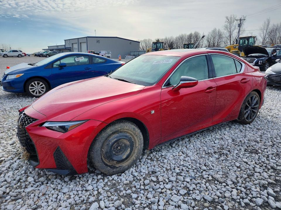 2021 Lexus Is VIN JTHGZ1E20M5018705 COPART salvage auction — WATER/FLOOD, Mi - Cert Of Title-Salvage Flood, sold $9,600 on 2026-07-09 (photo 1)