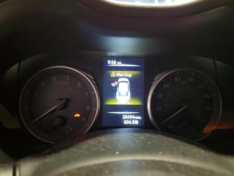 2023 Infiniti Q50 VIN JN1FV7DR0PM590882 COPART salvage auction — ROOF, Md - Cert Of Salvage > 75% Damage, sold $7,000 on 2026-07-24 (photo 9)