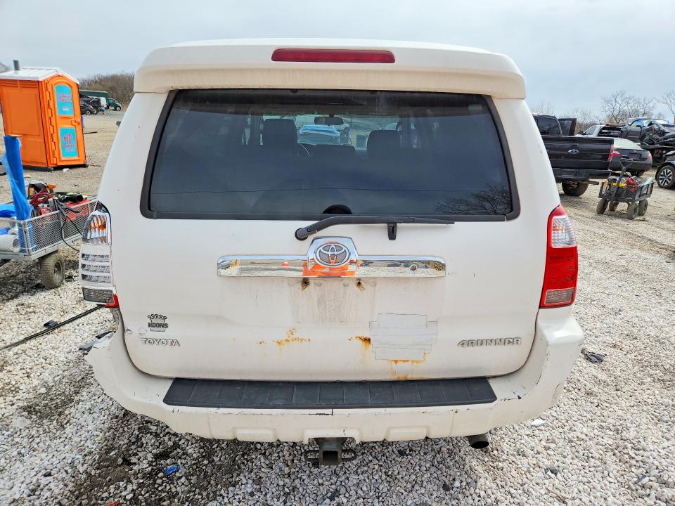 2008 Toyota 4runner VIN JTEBU14R48K015348 COPART salvage auction — REAR END, Md - Cert Of Salvage > 75% Damage, sold $5,200 on 2026-07-14 (photo 6)