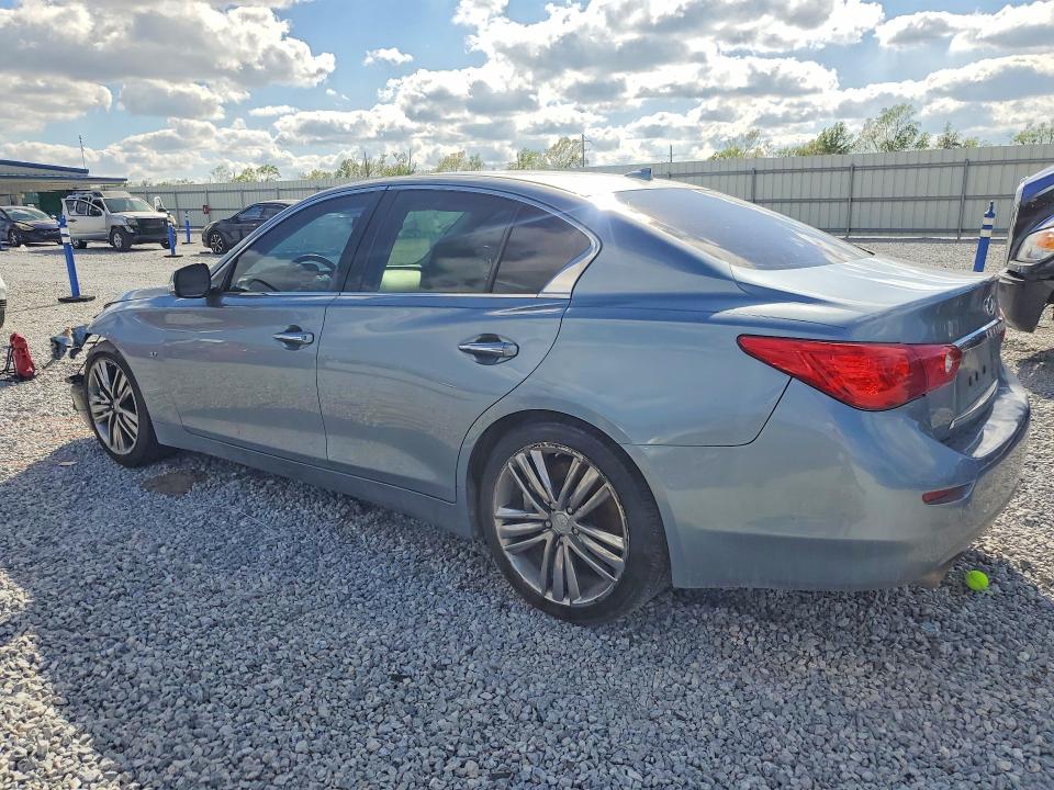 2014 Infiniti VIN JN1BV7APXEM690664 COPART salvage auction — FRONT END, Tx - Salvage Vehicle Title, sold $2,000 on 2026-07-13 (photo 2)
