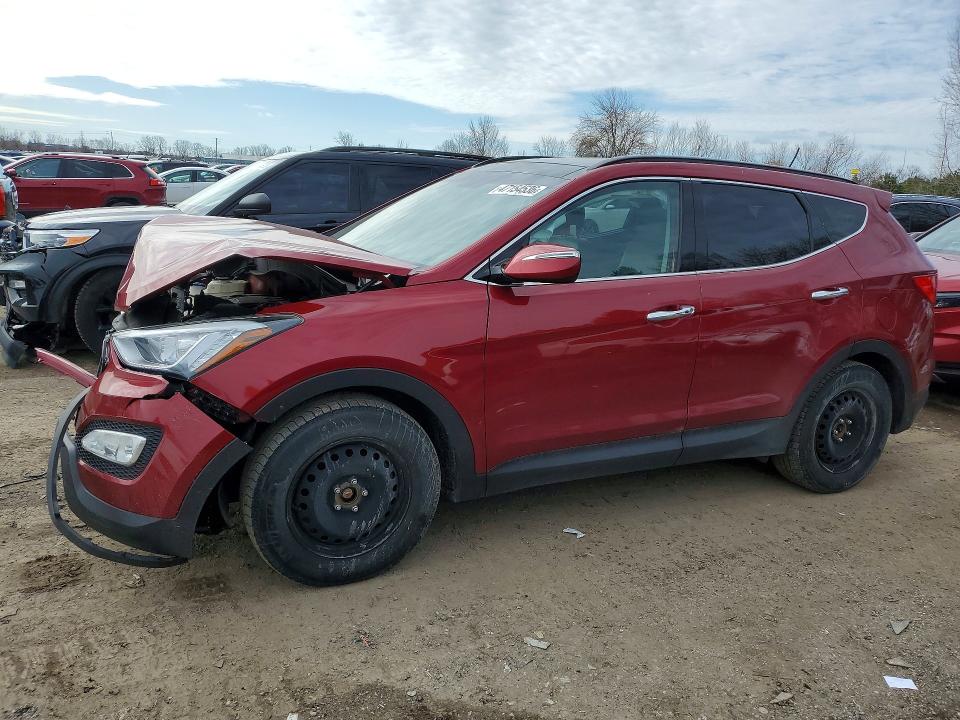 2015 Hyundai Santa fe VIN 5XYZUDLB8FG291074 COPART salvage auction — FRONT END, ON - PERMIT SALVAGE, sold $1,750 on 2026-07-28 (photo 1)