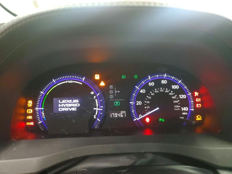 2010 Lexus Hs VIN JTHBB1BA1A2017800 COPART salvage auction — FRONT END, Nc - Salvage Certificate Of Title, sold $625 on 2026-07-15 (photo 9)