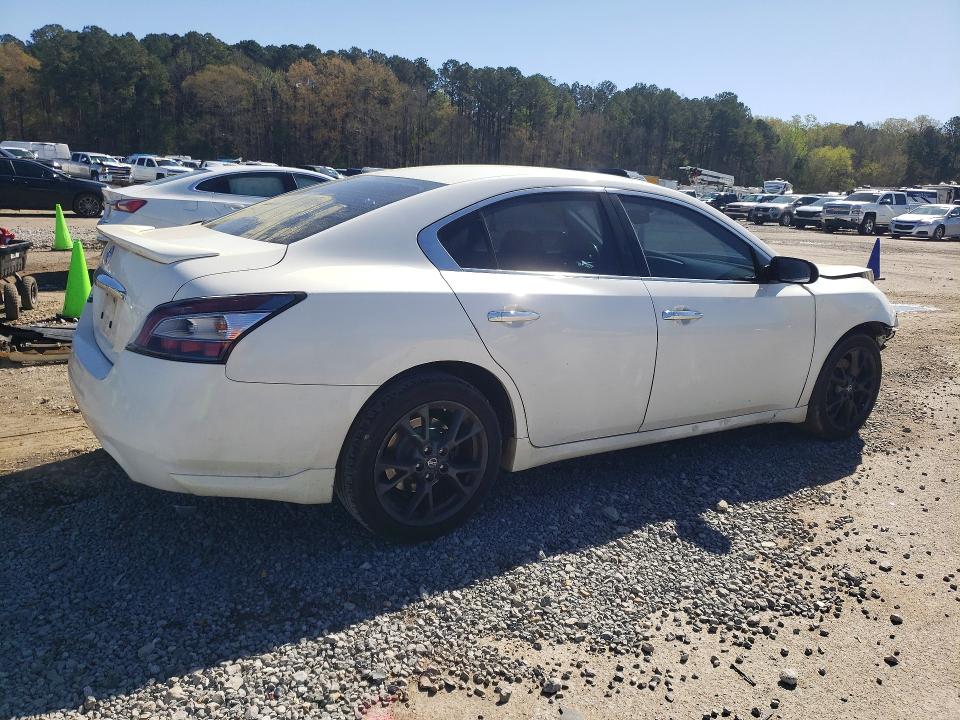 2012 Nissan Maxima VIN 1N4AA5AP9CC851619 COPART salvage auction — FRONT END, Ms - Cert Of Title-Salvaged, sold $250 on 2026-07-10 (photo 3)