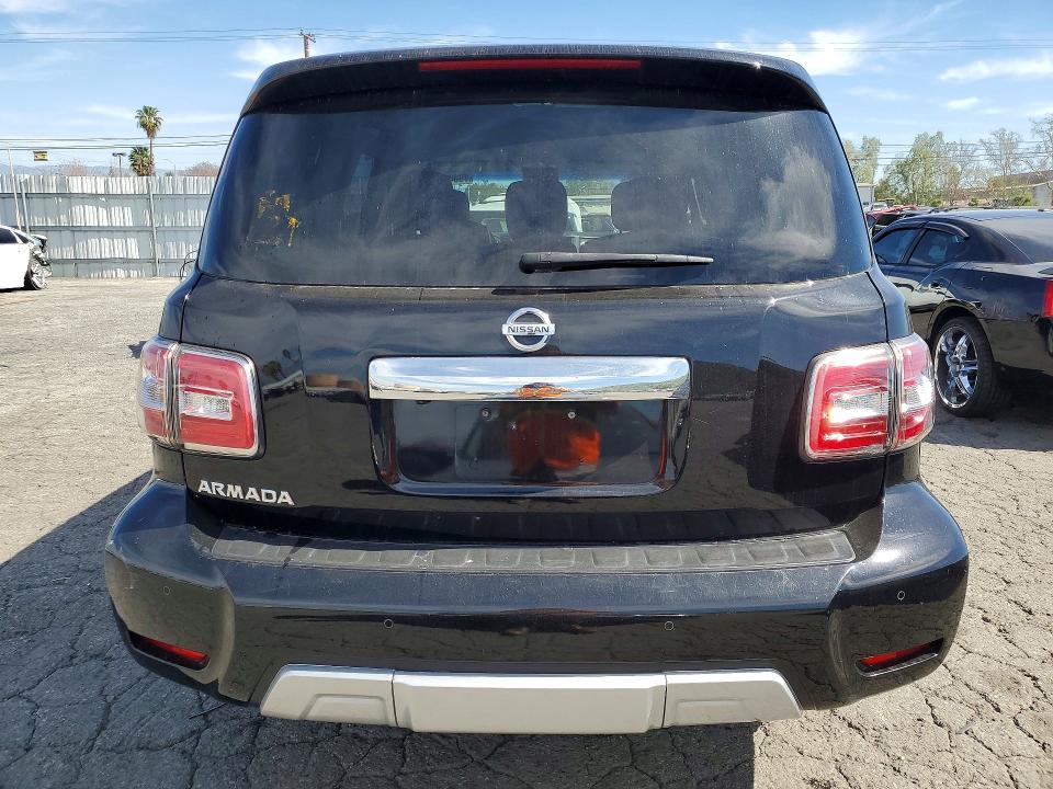 2017 Nissan Armada VIN JN8AY2NDXH9002919 COPART salvage auction — MINOR DENT/SCRATCHES, Ca - Dis/Dlr/Exp Only Clean Title (P), sold $4,950 on 2026-07-20 (photo 6)