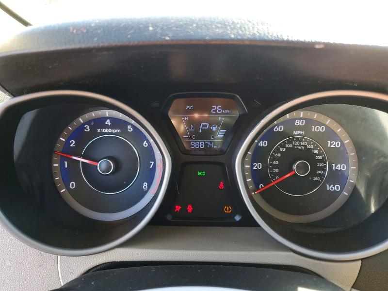 2014 Hyundai Elantra VIN KMHDH4AE7EU053012 COPART salvage auction — FRONT END, Ca - Salvage Certificate, sold $975 on 2026-07-02 (photo 9)