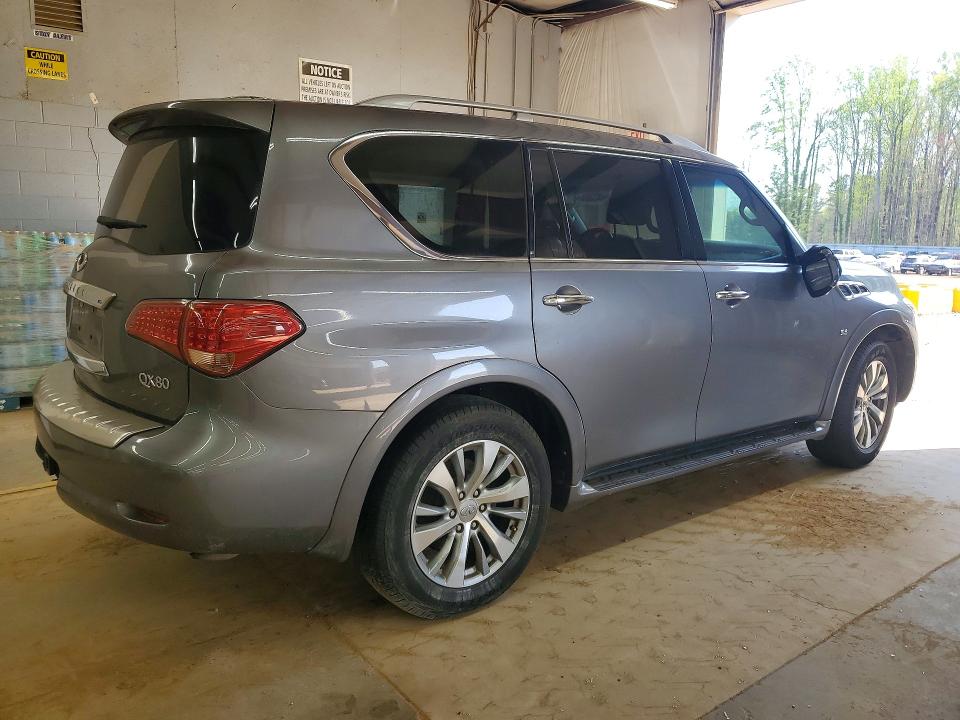 2017 Infiniti Qx80 VIN JN8AZ2NE0H9155928 COPART salvage auction — MINOR DENT/SCRATCHES, Nc - Dealer Only Clean Title, sold $4,450 on 2026-07-08 (photo 3)