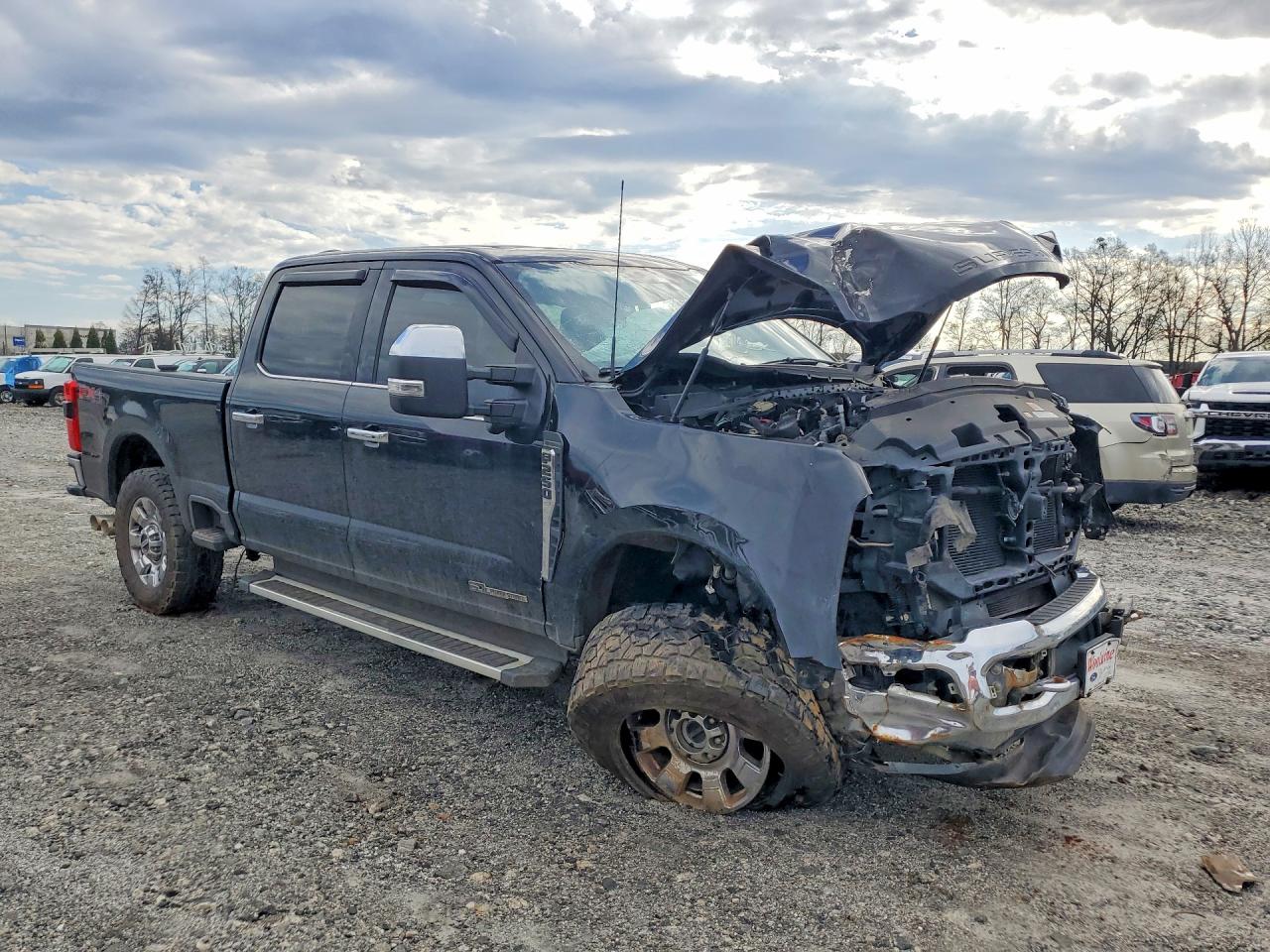 2023 Ford F250 VIN 1FT8W2BT8PED24072 COPART salvage auction — Front End, LA - CERT OF TITLE-SALVAGE, sold $7,000 on 2026-03-23 (photo 4)