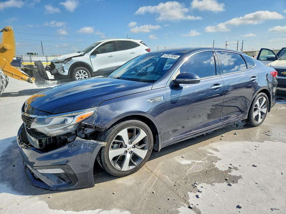 2019 Kia Optima VIN 5XXGT4L37KG295103 COPART salvage auction — FRONT END, TX - CERTIFICATE OF TITLE, sold $275 on 2026-07-21 (photo 1)