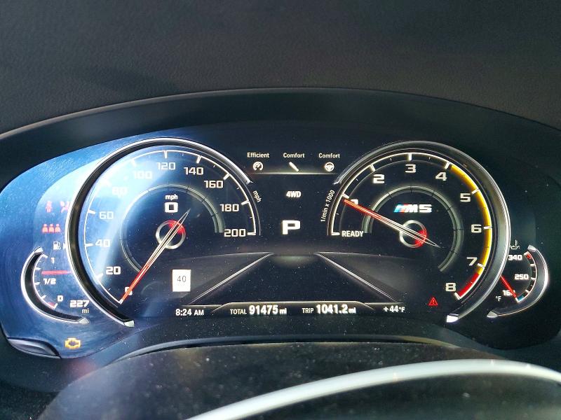 2018 BMW M5 VIN WBSJF0C52JB282425 COPART salvage auction — UNDERCARRIAGE, TX - SALVAGE VEHICLE TITLE, sold $21,500 on 2026-07-06 (photo 9)