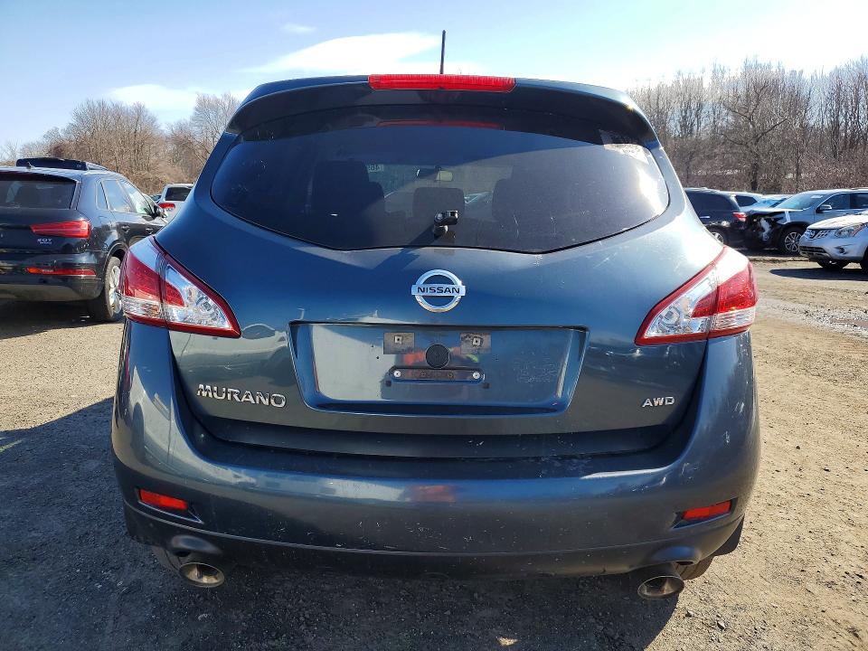 2013 Nissan Murano VIN JN8AZ1MW6DW308862 COPART salvage auction — REAR END, Nh - Certificate Of Title, sold $2,500 on 2026-07-31 (photo 6)