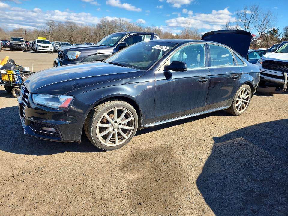 2014 Audi A4 VIN WAUFFAFL2EN029779 COPART salvage auction — REAR END, Ct - Cert Of Title-Salvage, sold $2,350 on 2026-07-03 (photo 1)
