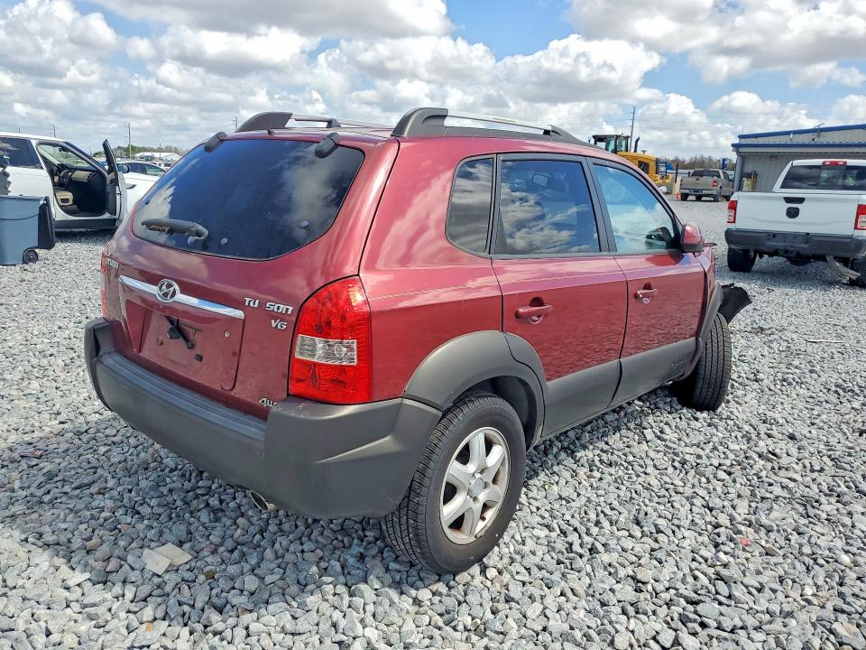 2005 Hyundai Tucson VIN KM8JN72D35U229069 COPART salvage auction — FRONT END, FL - CERT OF TITLE SLVG REBUILDABLE, sold $575 on 2026-07-17 (photo 3)