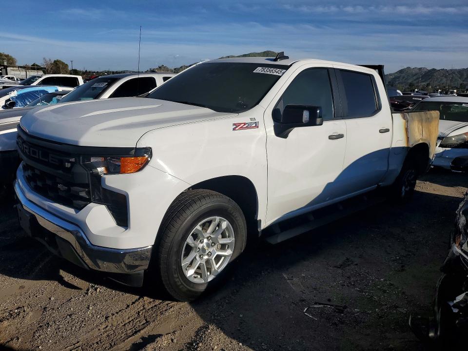 2022 Chevrolet Silverado VIN 3GCUDAED0NG512223 COPART salvage auction — BURN, Ca - Salvage Certificate, sold $150 on 2026-07-09 (photo 1)