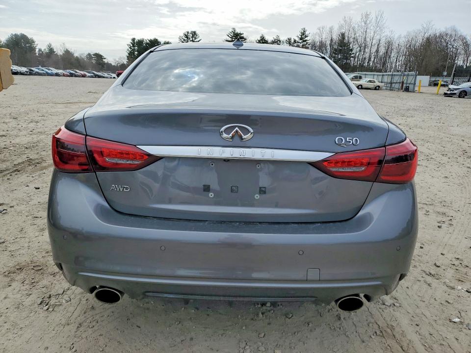 2020 Infiniti Q50 VIN JN1EV7AR7LM252101 COPART salvage auction — SIDE, Ma - Cert Of Title-Salvage, sold $6,900 on 2026-07-07 (photo 6)