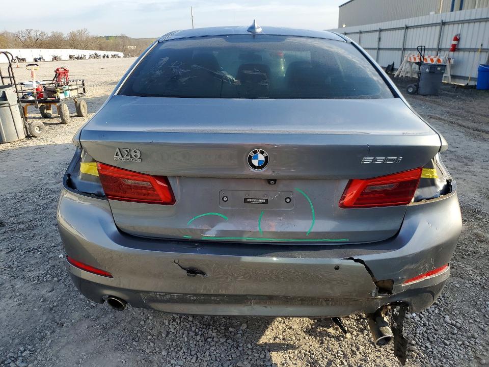 2019 BMW 5er VIN WBAJA5C55KWW23374 COPART salvage auction — REAR END, Nc - Salvage Certificate Of Title, sold $4,050 on 2026-07-22 (photo 6)