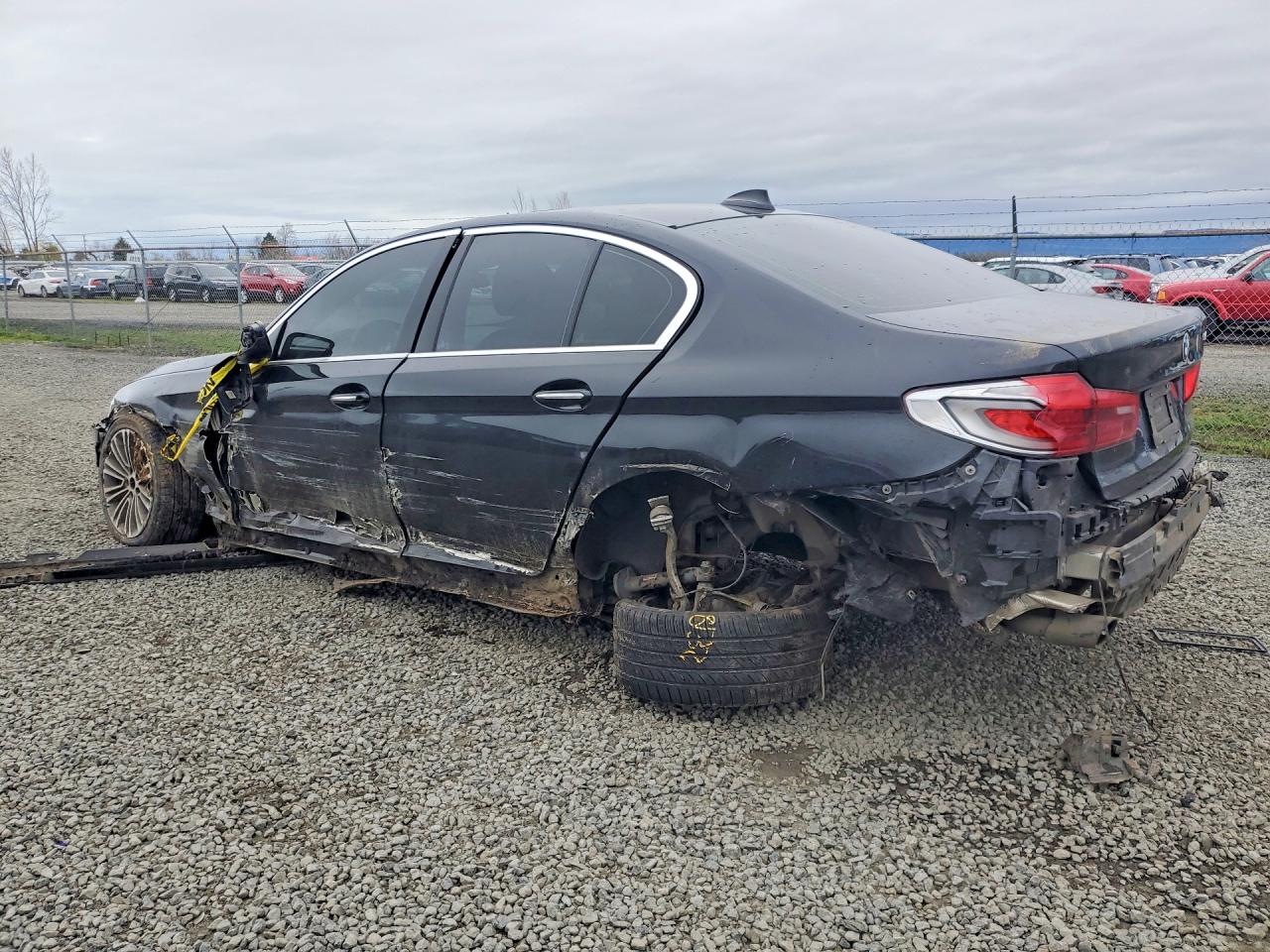 2018 BMW 5 Series VIN WBAJA5C55JWA57637 COPART salvage auction — Side, OR - SALVAGE TITLE CERTIFICATE, sold $4,250 on 2026-06-30 (photo 2)