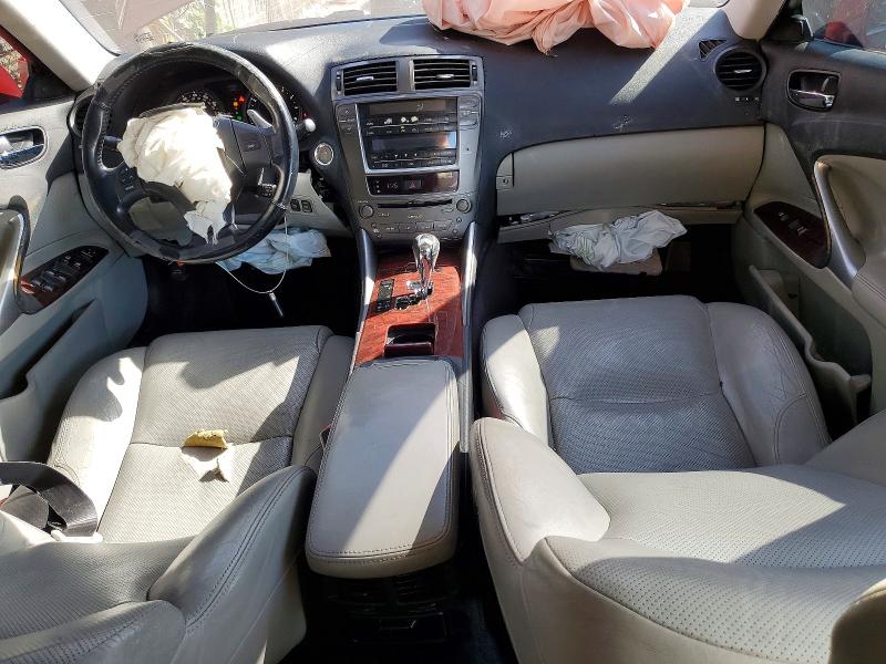 2006 Lexus Is VIN JTHBK262765022515 COPART salvage auction — FRONT END, Ca - Salvage Certificate, sold $400 on 2026-07-13 (photo 8)