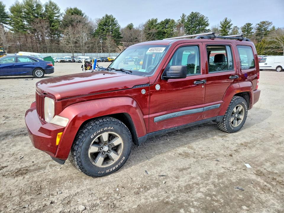 2008 Jeep Liberty (north america) VIN 1J8GN28K28W251332 COPART salvage auction — SIDE, Ma - Certificate Of Title, sold $750 on 2026-07-09 (photo 1)