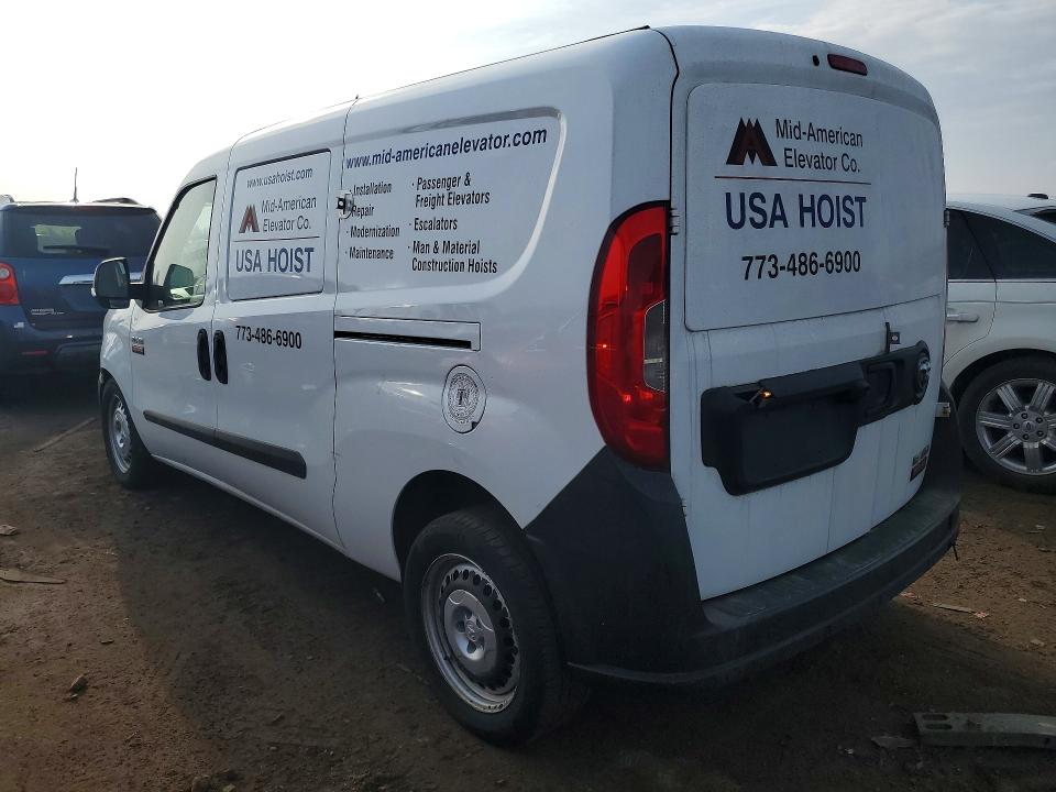 2017 Ram Promaster city VIN ZFBERFAB8H6F06950 COPART salvage auction — MINOR DENT/SCRATCHES, Il - Certificate Of Title, sold $1,500 on 2026-07-20 (photo 2)