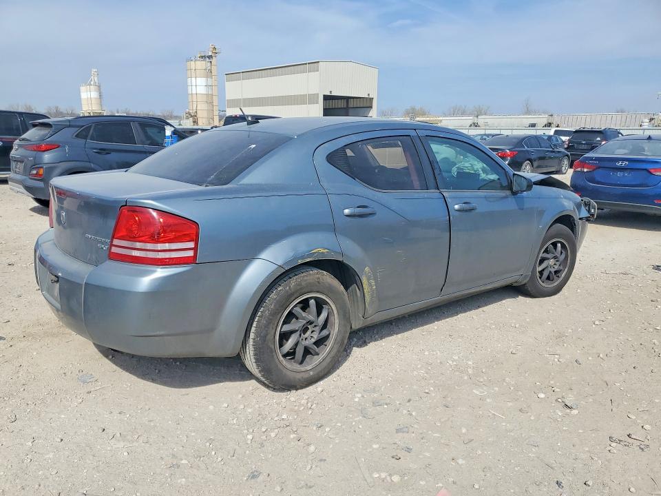2010 Dodge Avenger VIN 1B3CC4FB3AN227385 COPART salvage auction — FRONT END, Ks - Cert Of Title-Salvage, sold $500 on 2026-07-09 (photo 3)