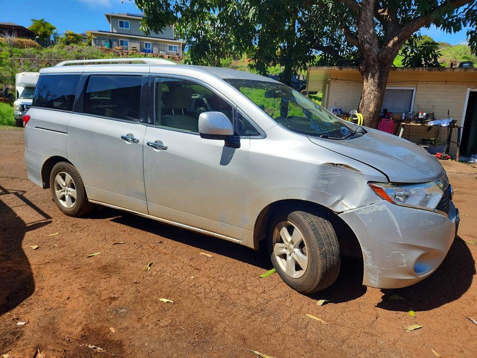 2017 Nissan Quest VIN JN8AE2KP6H9168507 COPART salvage auction — FRONT END, HI - CERTIFICATE OF SALVAGE, sold $1 on 2026-07-20 (photo 4)
